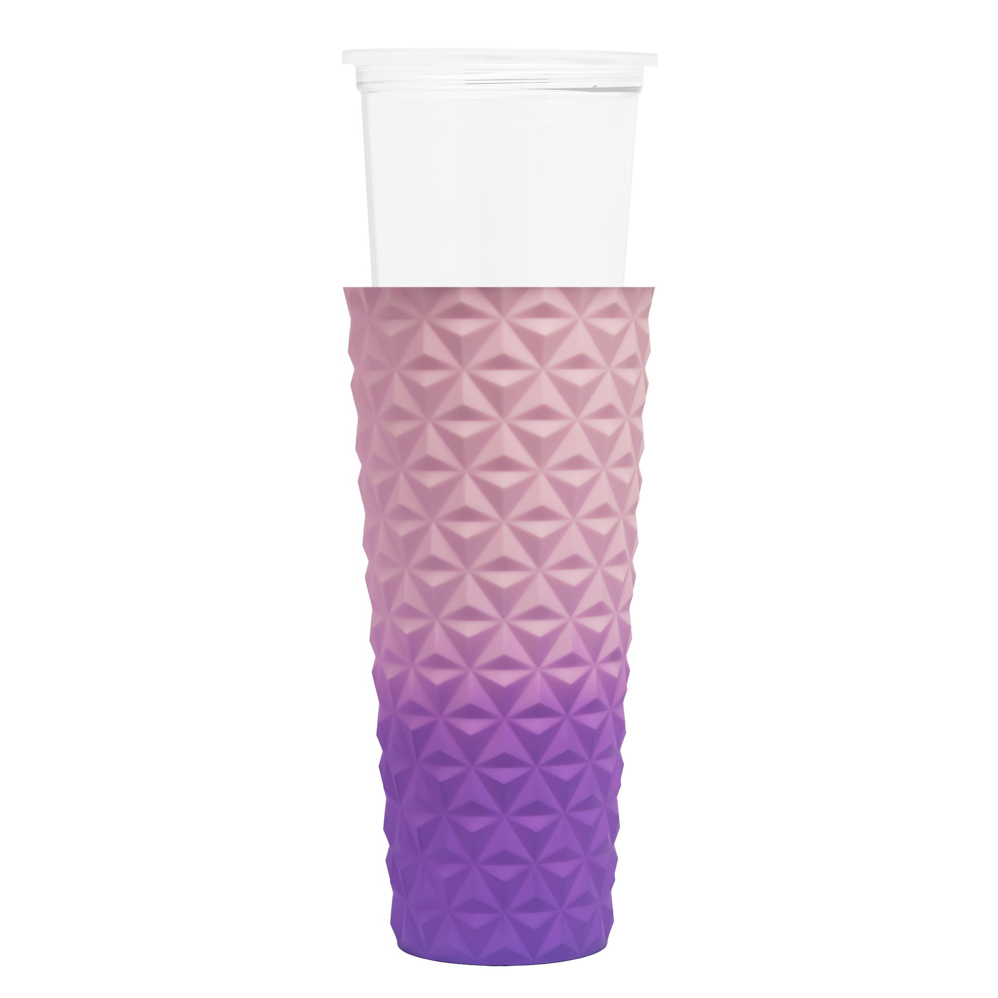 VRM 710ml BPA-Free Plastic Insulated Diamond Checkered Tumbler with Straw | Double Wall Cup with Silicone Grip & Spill-Proof Lid. - Image 7