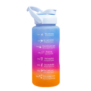 VRM Motivational Water Bottle Set – 2L, 900ml & 300ml | BPA-Free Leakproof Bottles with Time Marker & Handle | Reusable Hydration Tracker for Gym, Office, Travel & Sports.