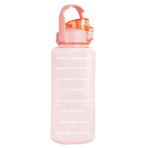 2 Litre Motivational Water Bottle with Straw & Time Marker | Leakproof BPA-Free Sports Bottle with Handle | Ideal for Gym, Office, Workout & Travel