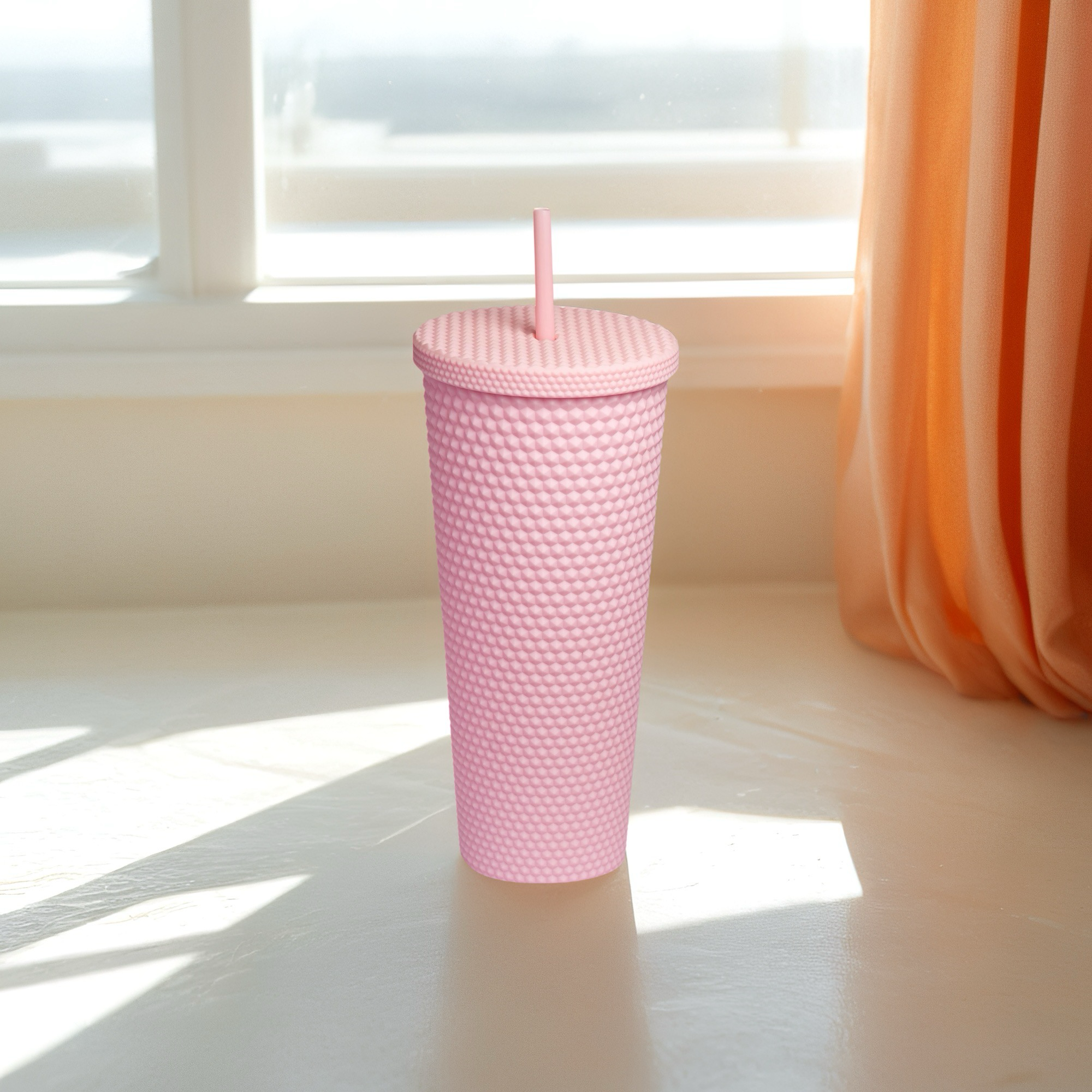 710ml Matte Finish Reusable Tumbler with Straw | Double Wall BPA-Free Sipper Cup | Leakproof Lid | Ideal for Water, Coffee, Juice & Tea - Image 13