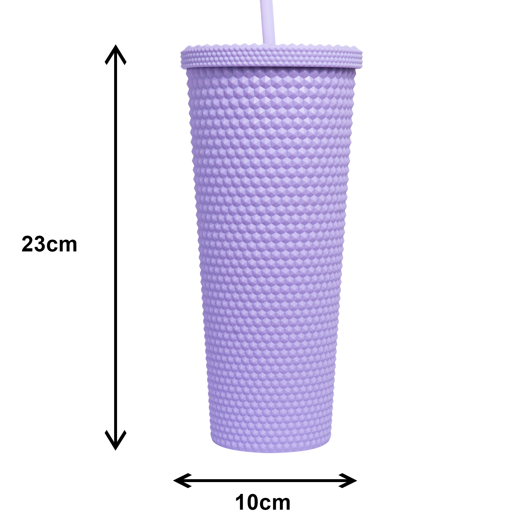 710ml Matte Finish Reusable Tumbler with Straw | Double Wall BPA-Free Sipper Cup | Leakproof Lid | Ideal for Water, Coffee, Juice & Tea - Image 6