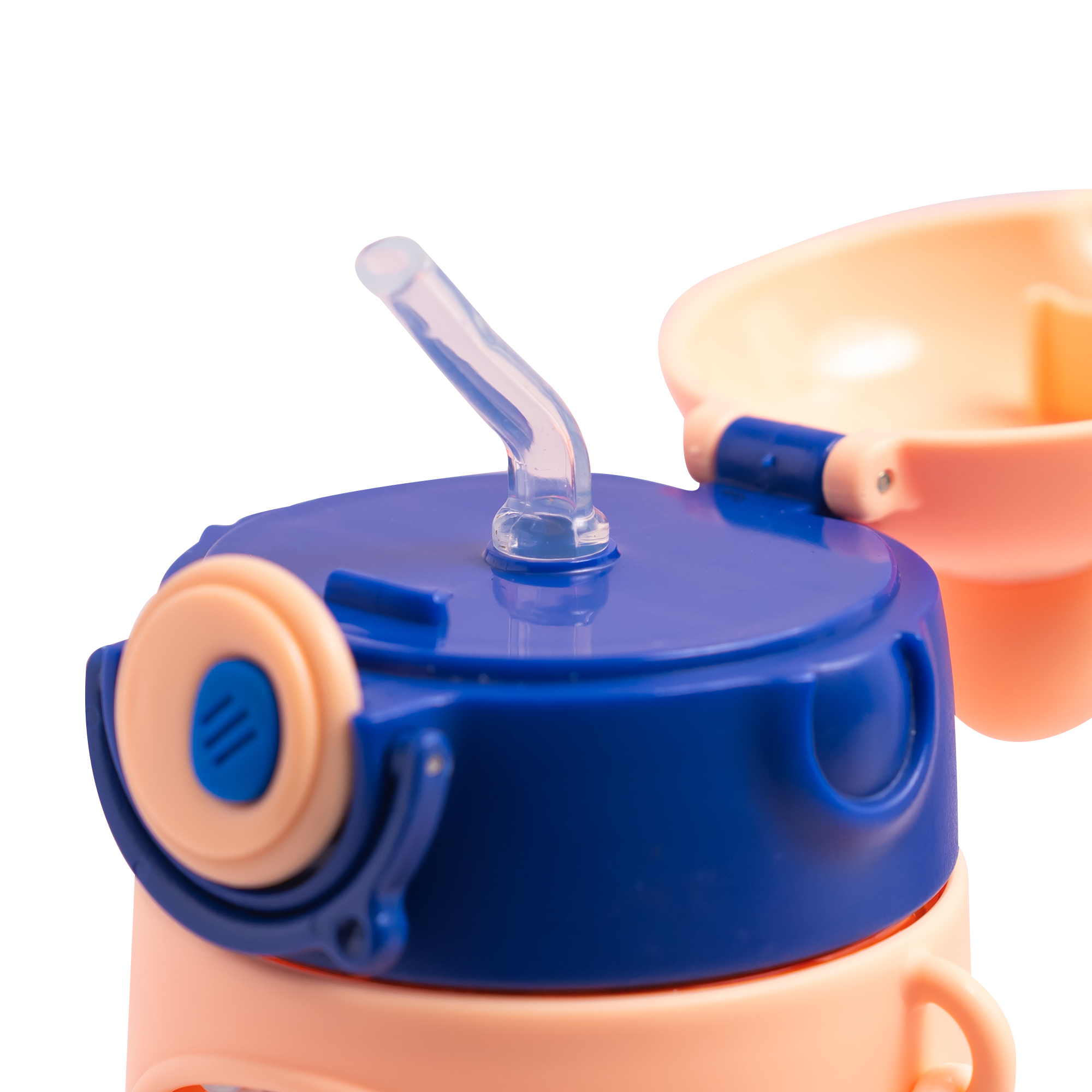 Astronaut/Pilot Theme Kids Water Bottle 500ml – BPA Free Plastic Bottle with Straw, Leak-Proof, One Touch Lid, Cute Space Design for School & Travel. - Image 6