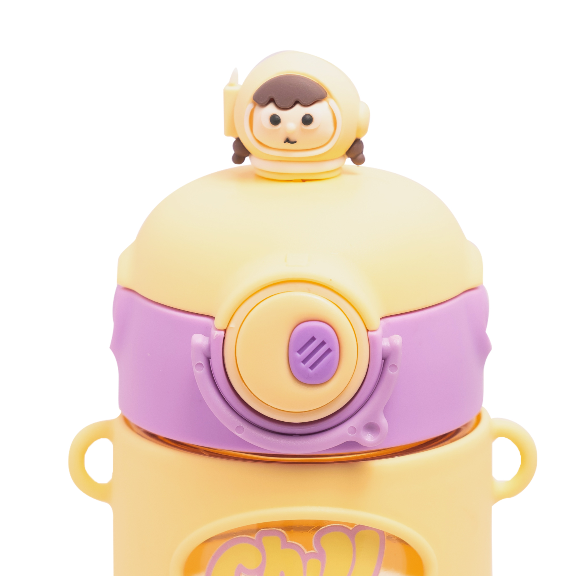 Astronaut/Pilot Theme Kids Water Bottle 500ml – BPA Free Plastic Bottle with Straw, Leak-Proof, One Touch Lid, Cute Space Design for School & Travel. - Image 25