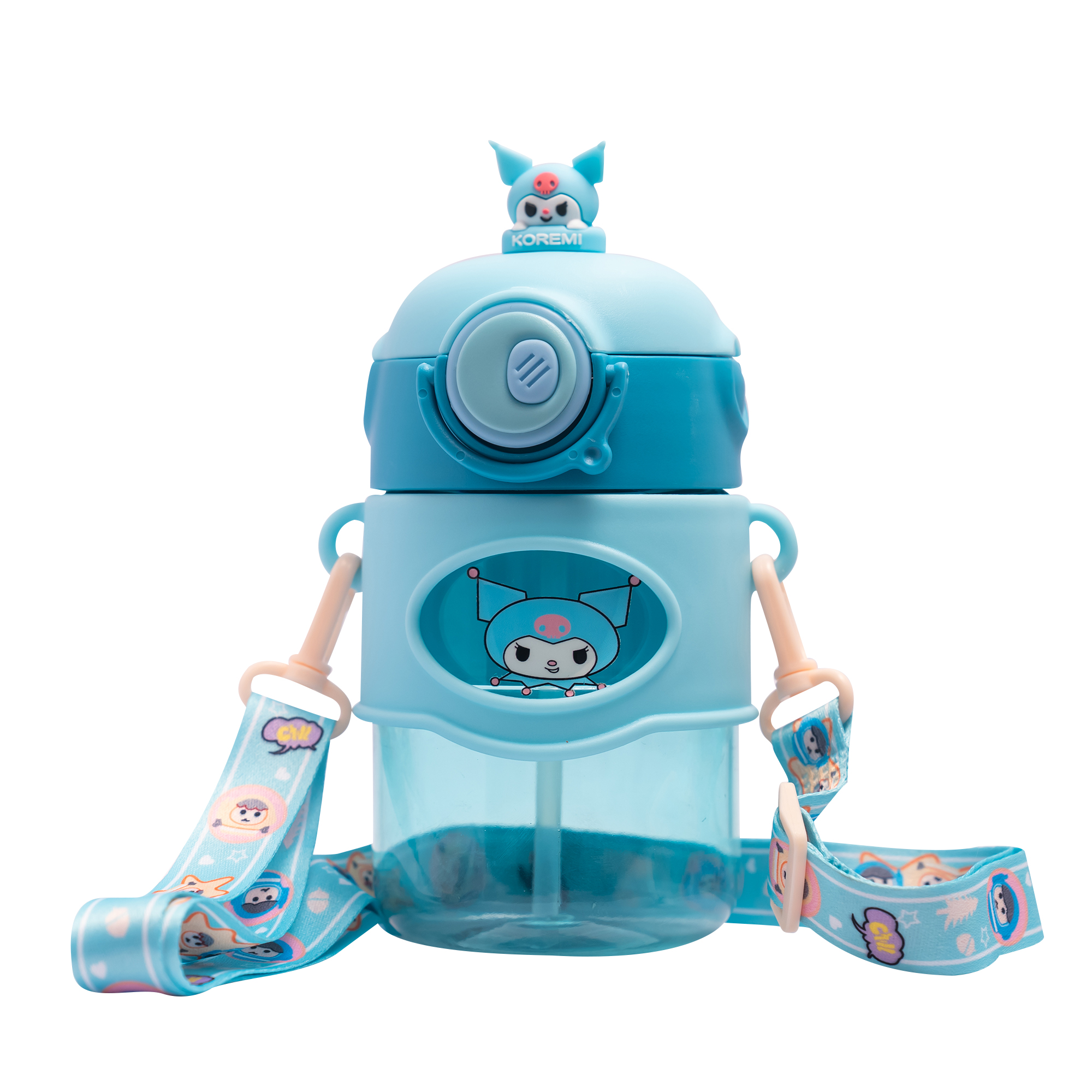 Astronaut/Pilot Theme Kids Water Bottle 500ml – BPA Free Plastic Bottle with Straw, Leak-Proof, One Touch Lid, Cute Space Design for School & Travel. - Image 13