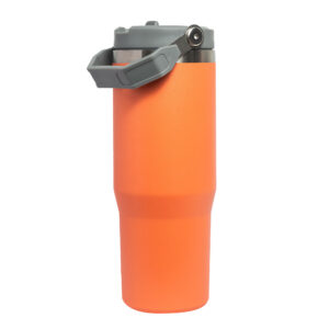 VRM 900ml Insulated Tumbler with Handle & Straw Lid | Double Wall Vacuum Cup for Hot & Cold Drinks | Leakproof Reusable Travel Mug for Gym, Office & Outdoor Use.